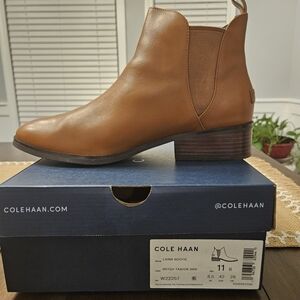 Cole Haan Women's Brown Leather Ankle Boots